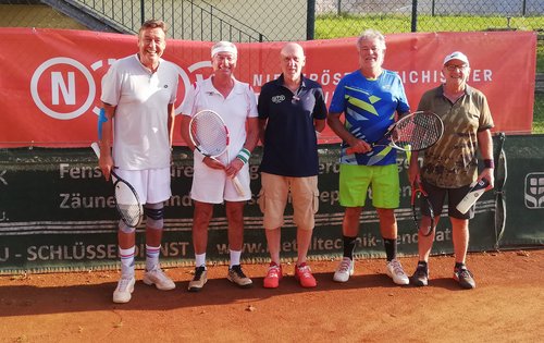 Doppel 55+: Wolf Hartig, Alfred Ötsch, OSR Raimund Fischer, Günter Pürrer, Robert Zehrer